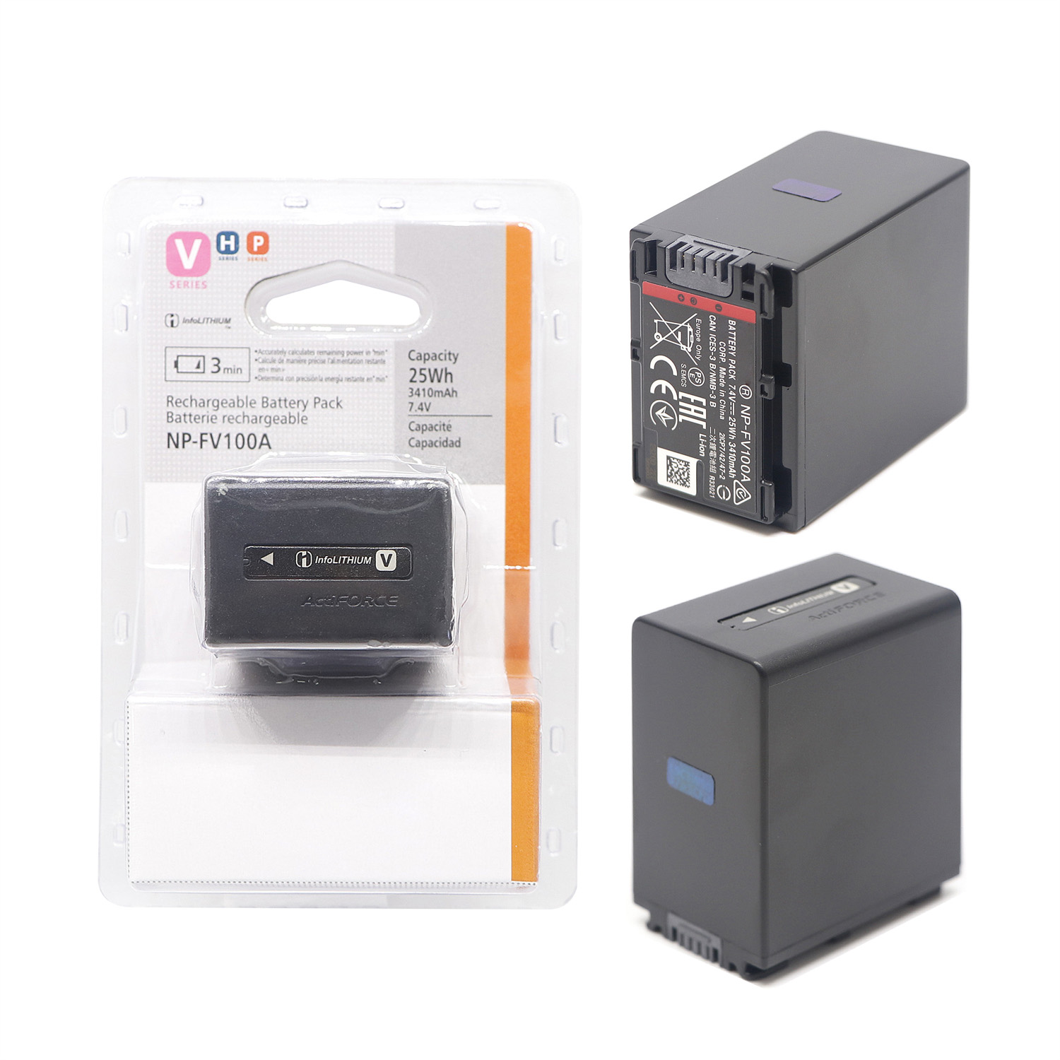 NP-FV100A Battery For SONY PXW-X70 PXW-Z90 HXR-NX80 NX70 FDR-AX700