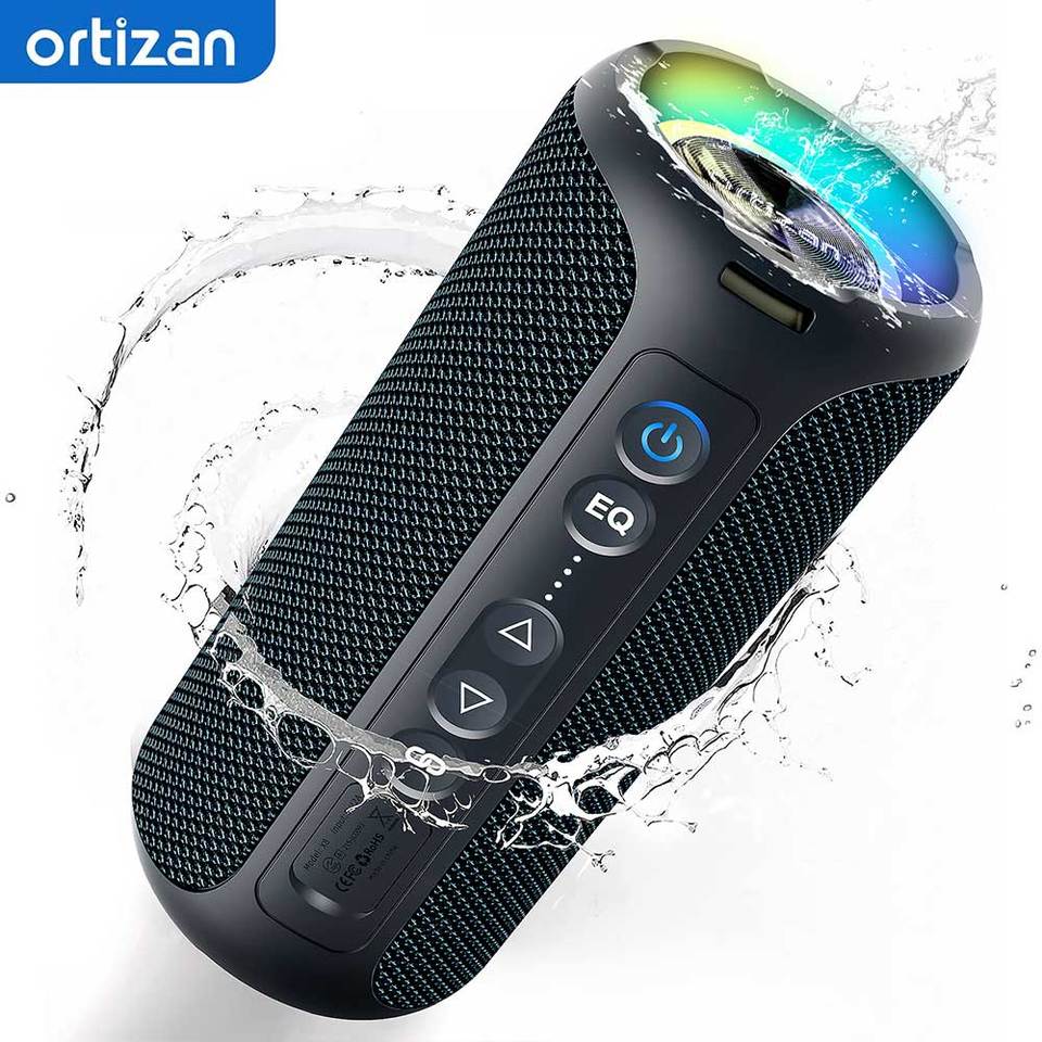Bluetooth Ortizan-X8 proポータブルスピーカー,IPX7防水ワイヤレス