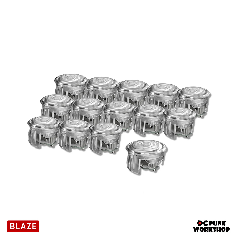 13PCS 24mm & 1PCS 30mm PUNK WORKSHOP PWS Blaze Buttons Set with
