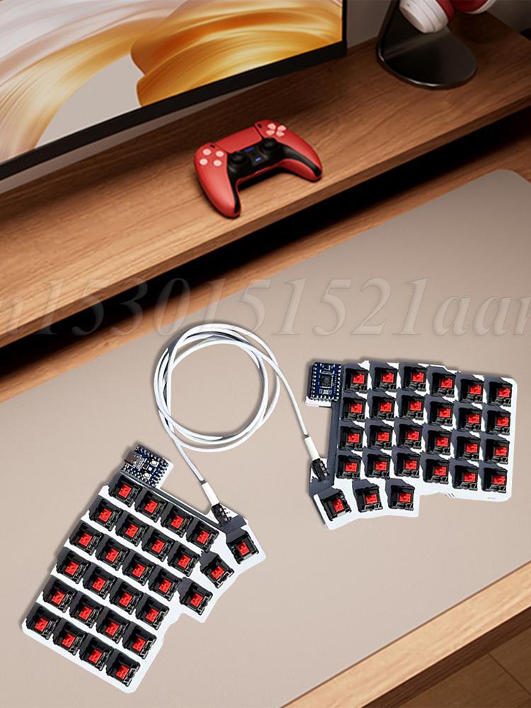 分割キーボード 有線人間工学キーボード サポート QMK/VIAL ゲーミング