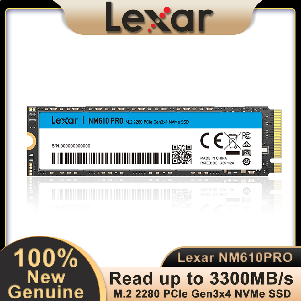 Lexar NM610 PRO M.2 2280 PCIe Gen3x4 NVMe SSD Internal Solid State