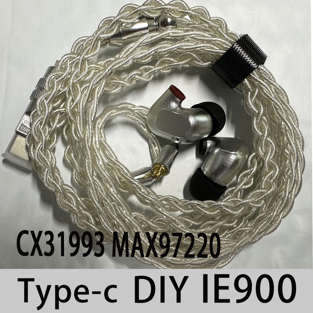 Diy ie900-ハイファイインイヤーヘッドセット,高解像度,3.5/2.5/4.4mm