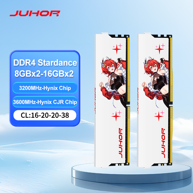 JUHOR DDR4 RAM 32GB (16GBX2) 3600MHz 3200MHz デスクトップメモリ