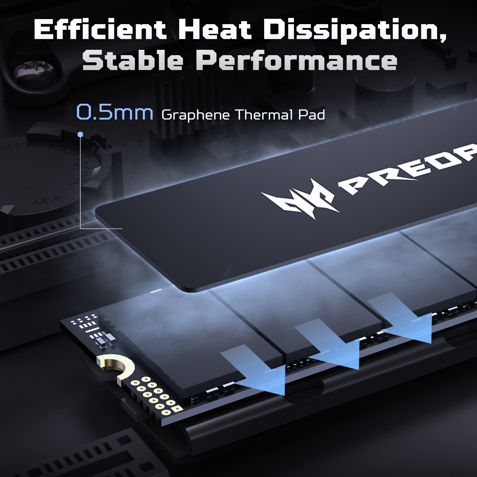 ACER PREDATOR GM6 NVMe SSD, 1TB/2TB M.2 2280 Game Drive, Read