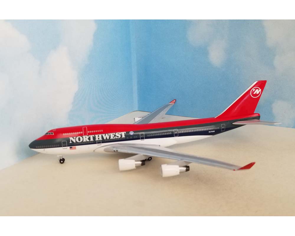 ノースウエストB747-400 1/300 hogan限定品未展示 NWA 貴重