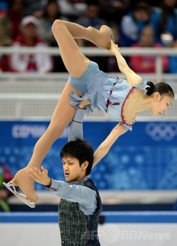 フィギュア団体戦・ペアFSで5位の高橋/木原組、ソチ五輪 写真11枚 国際