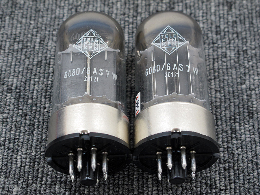テレフンケン TELEFUNKEN 6080/6AS7W (2本) 真空管 @22253 / 中古