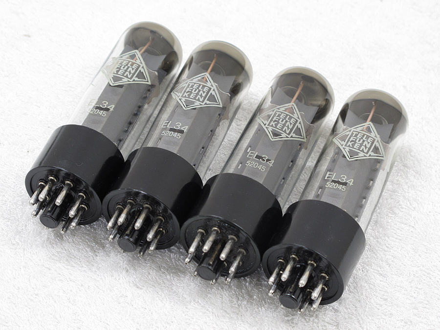 EL34C PSVANE 中古真空管 4本セット EL34C PSVANE 中古真空管 4本