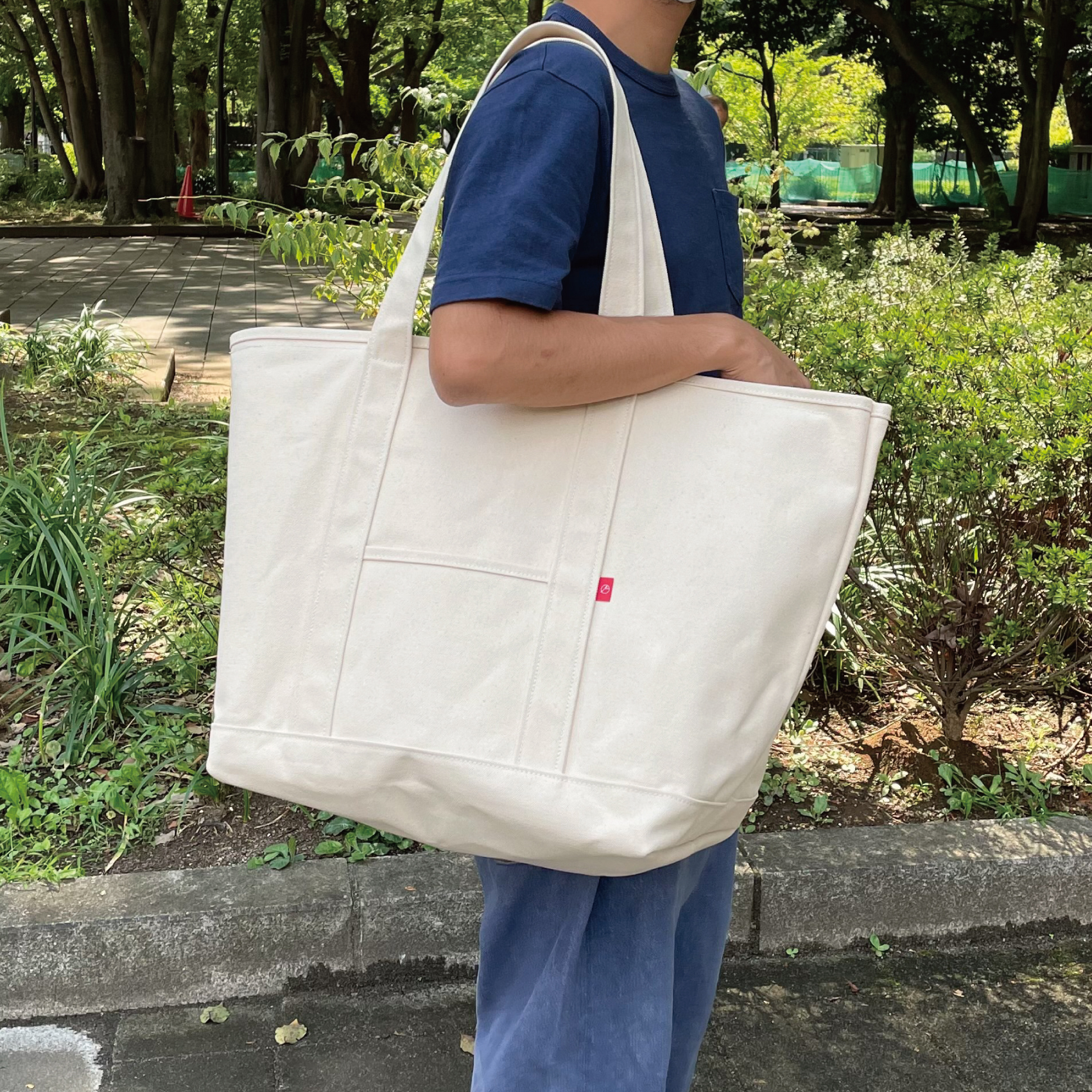 倉敷帆布 | 大容量ビッグトートバッグ XL ファスナー付 6号帆布 [岡山