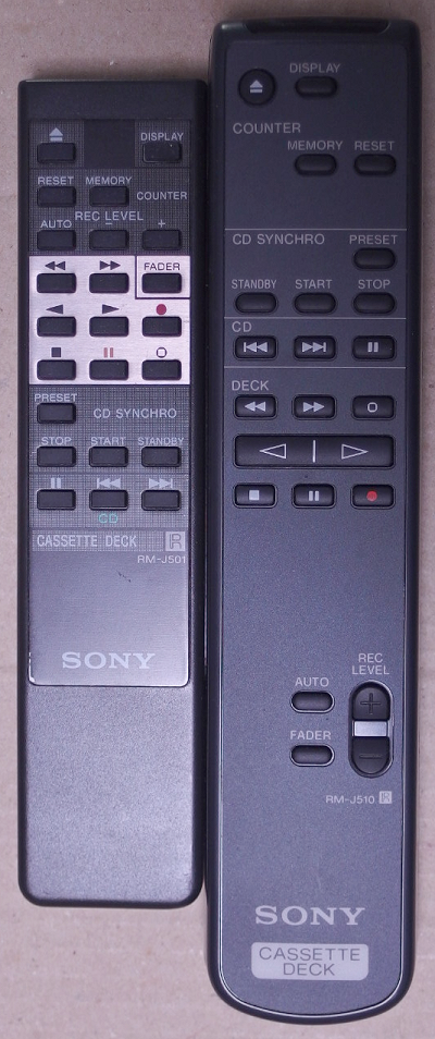 SONY] ワイヤレスリモコン(RM-J701/RM-J702/RM-J703/RM-J710/RM-J501