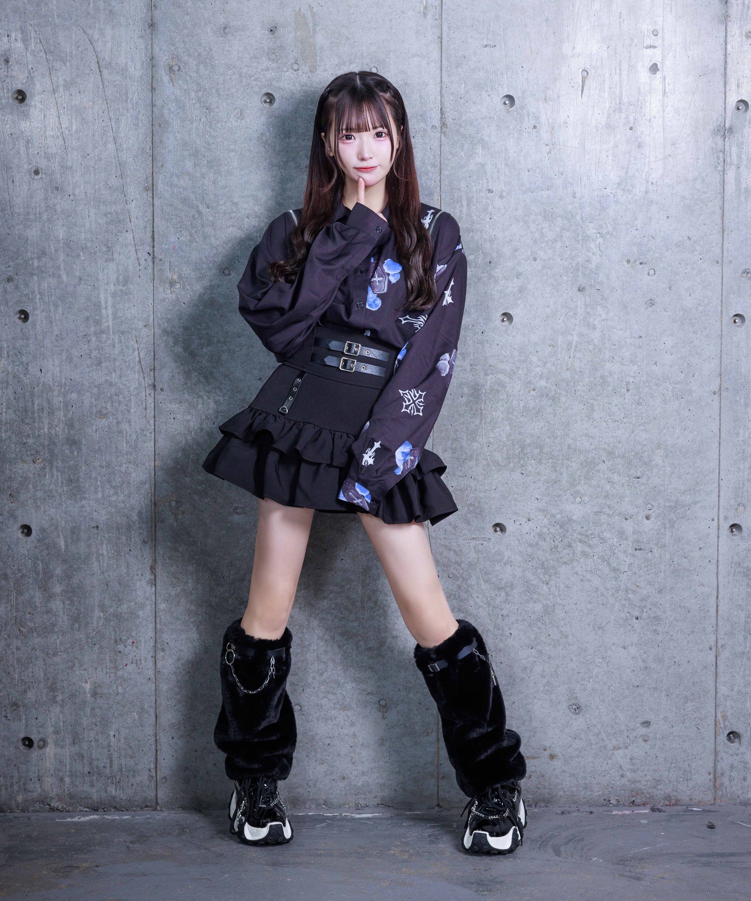 バイカラーBEARプリントシャツ– A AM STUDIO