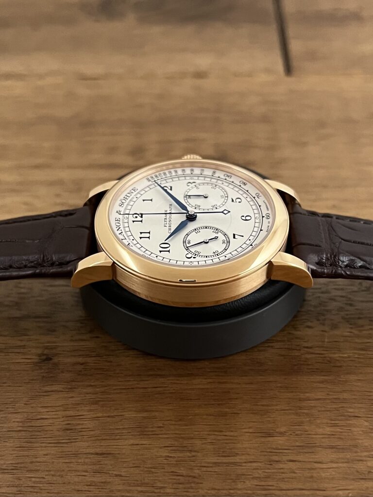 中古 ランゲ＆ゾーネ 1815 クロノグラフ 414.032 シルバー PG | エー