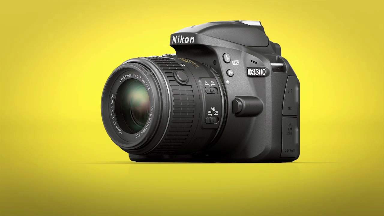 Nikon D3300 Digital SLR with 24.2 Megapixels and 18-55mm Lens