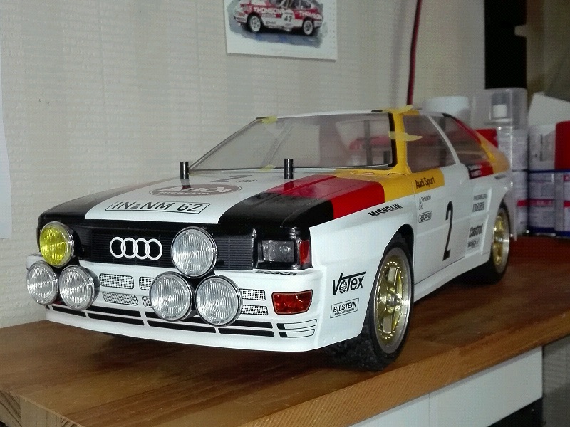 アウディクワトロラリーA2 その②: クルマのモケイ