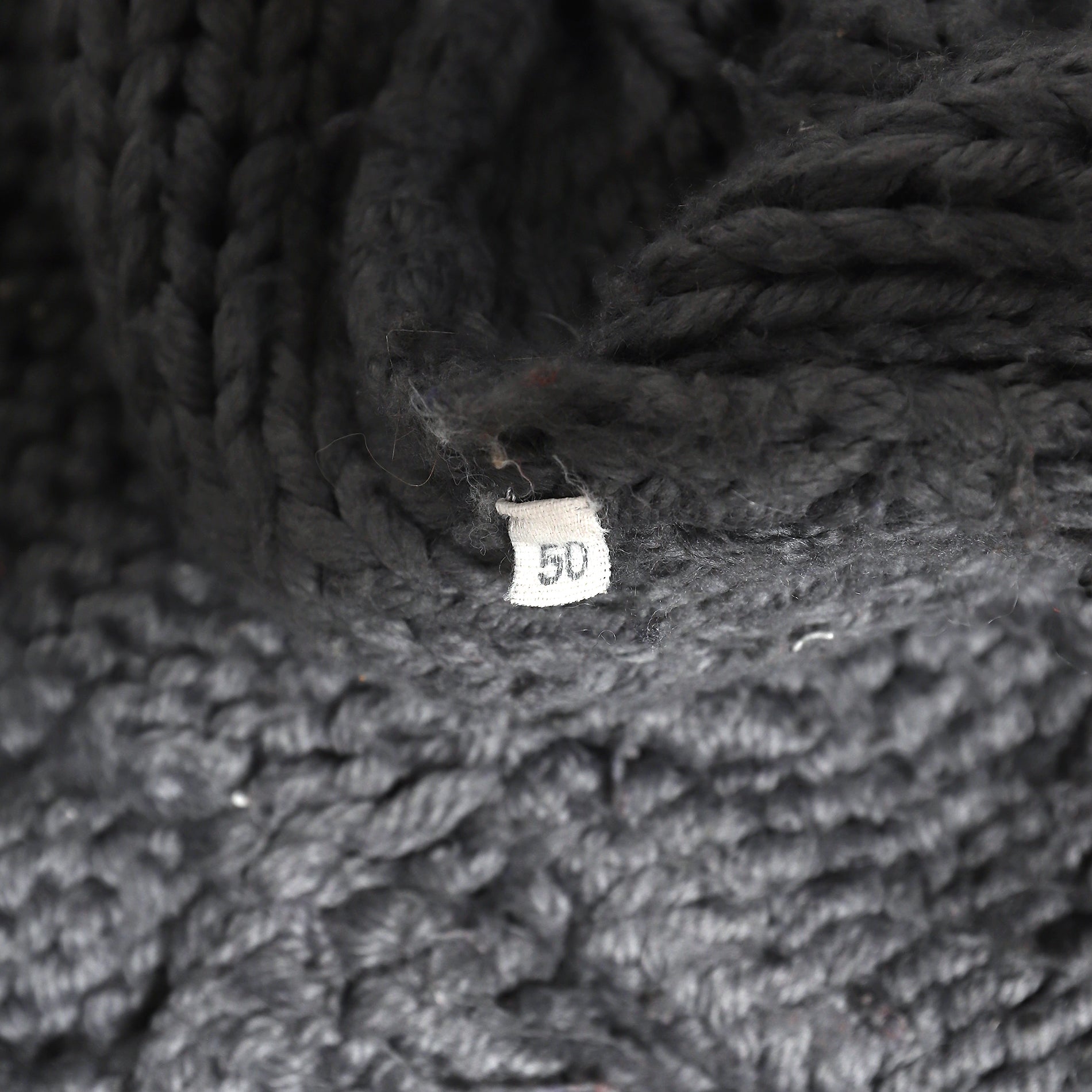 Alexander McQueen 90s Grey Knit Mask Hoodie - Ākaibu Store