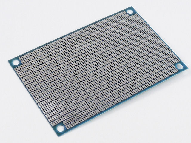 SMDプロトタイピングガラスユニバーサル基板(0.3mm厚)Cタイプ(72×47mm