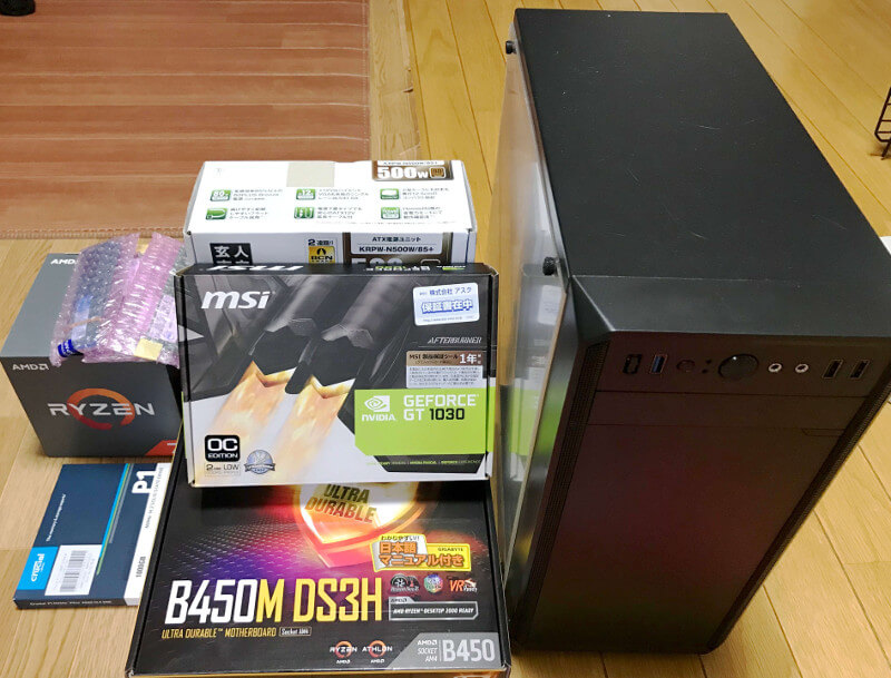 Ryzen7 1700とB450M DS3Hで自作パソコンを組み立て | 秋葉ネオ
