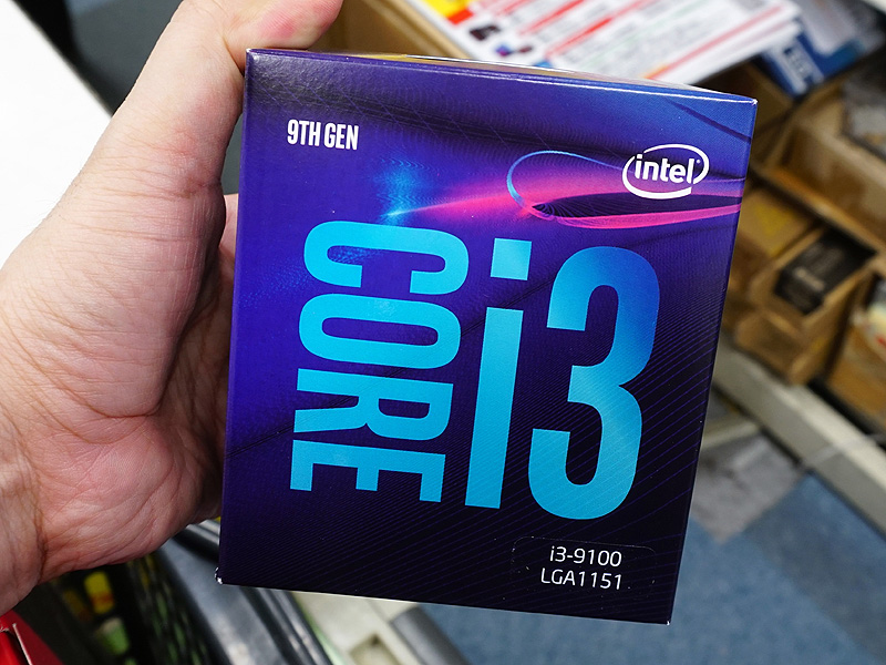 第9世代Coreプロセッサの新モデル「Core i3-9100」がデビュー、GPU内蔵