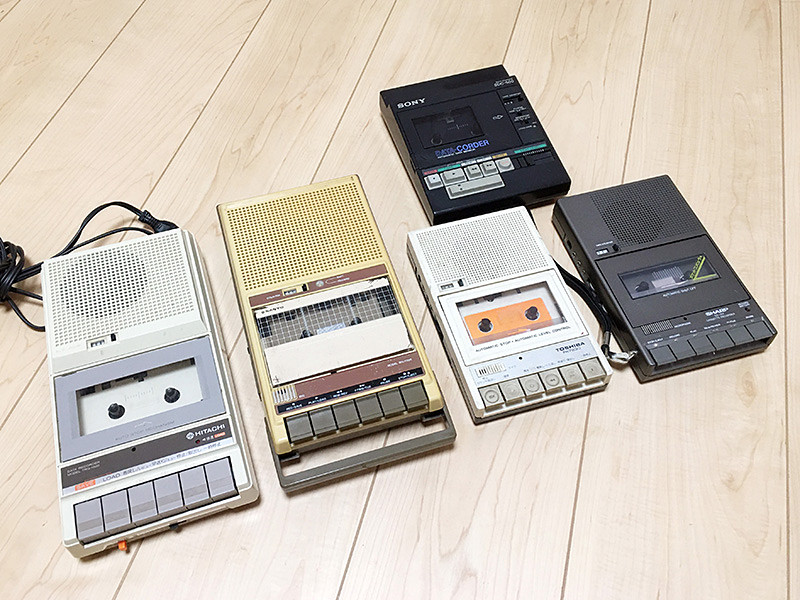 さまざまなメーカーから数多くの機種が登場したデータレコーダたち