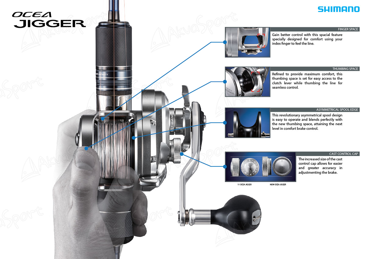 Shimano Ocea Jigger 2001 NRPG | Multiplier | AkvaSport.com