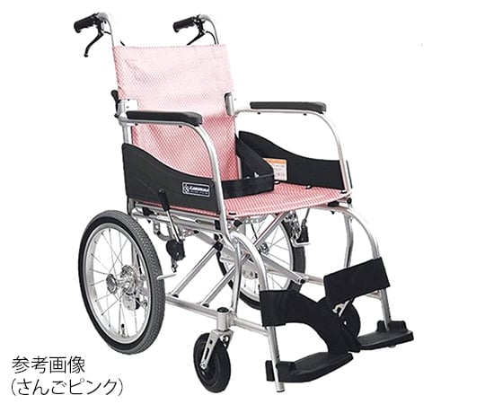 7-5492-01 軽量車いす ふわりすシリーズ すみれパープル KF16-40SB No