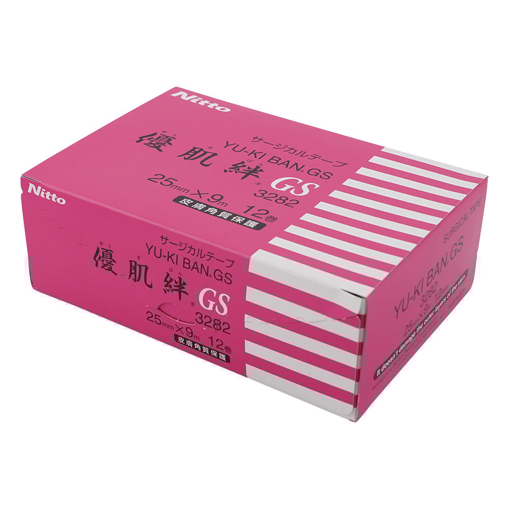 8-8712-02 優肌絆（R）GS（サージカルテープ） 25mm×9m 1箱（12巻入