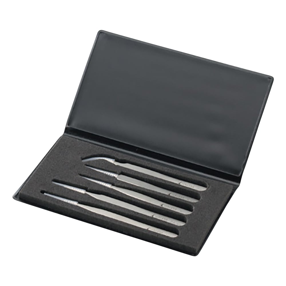 1-6691-01 非磁性ステンレスピンセット 5本組 5本組 SAセット 【AXEL