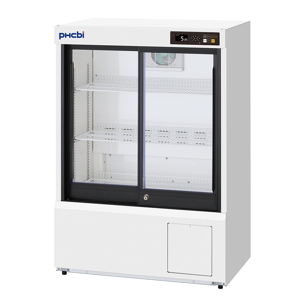 2-6779-27 ノンフロン 薬用冷蔵ショーケース 165L MPR-S150H-PJ 【AXEL