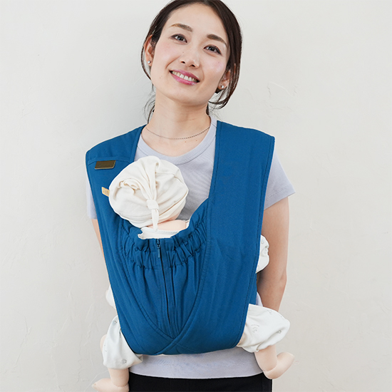 エアリコ抱っこ紐「プレミアム」ダークブルー | AIRRICOBABY