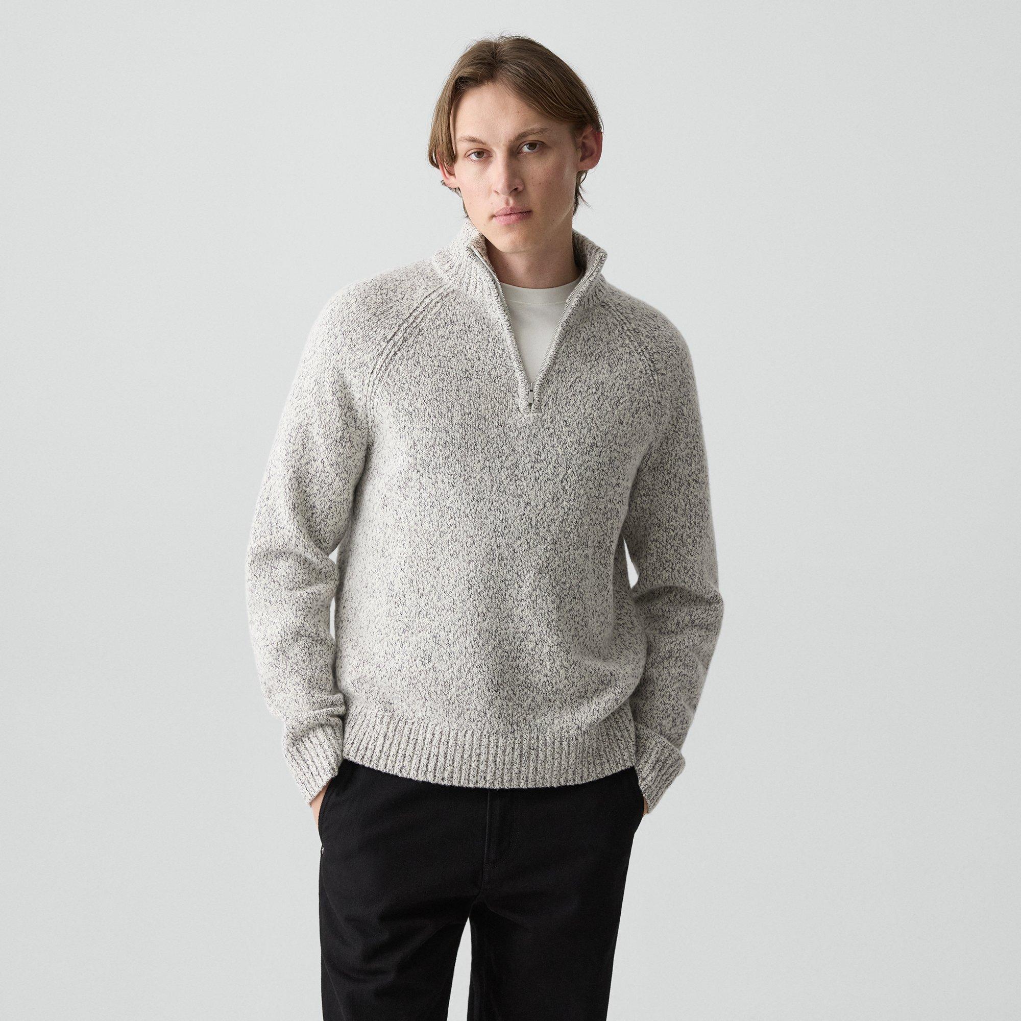 Wool-Blend Twist Quarter-Zip Sweater | Theory