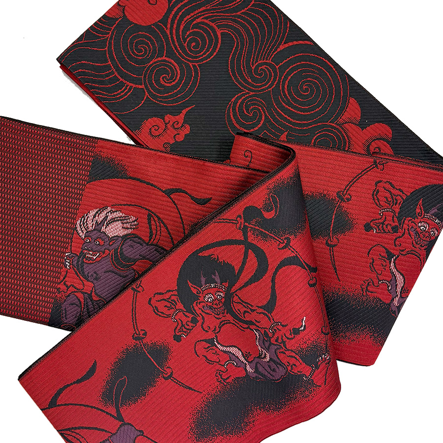 博多四寸帯 風神雷神 - 青山ゑり華