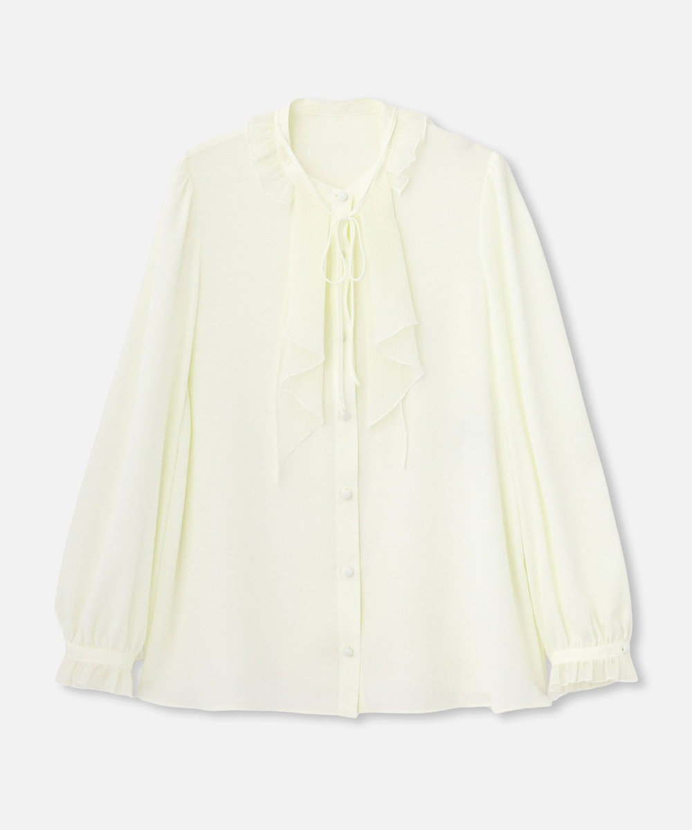 LOULOU WILLOUGHBY】ヨーリューフリルタイブラウス|allureville