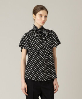 LOULOU WILLOUGHBY】◇ デシンドットフレアスリーブブラウス