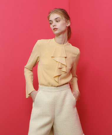 LOULOU WILLOUGHBY】ラッフルスタンドブラウス|allureville OFFICIAL