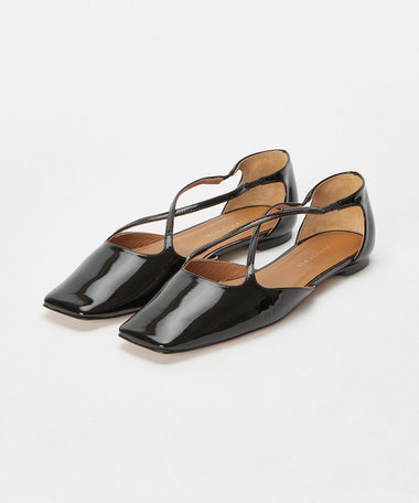 PIPPICHIC(ピッピシック)】 CROSS STRAP SQUARE TOE SHOES|allureville