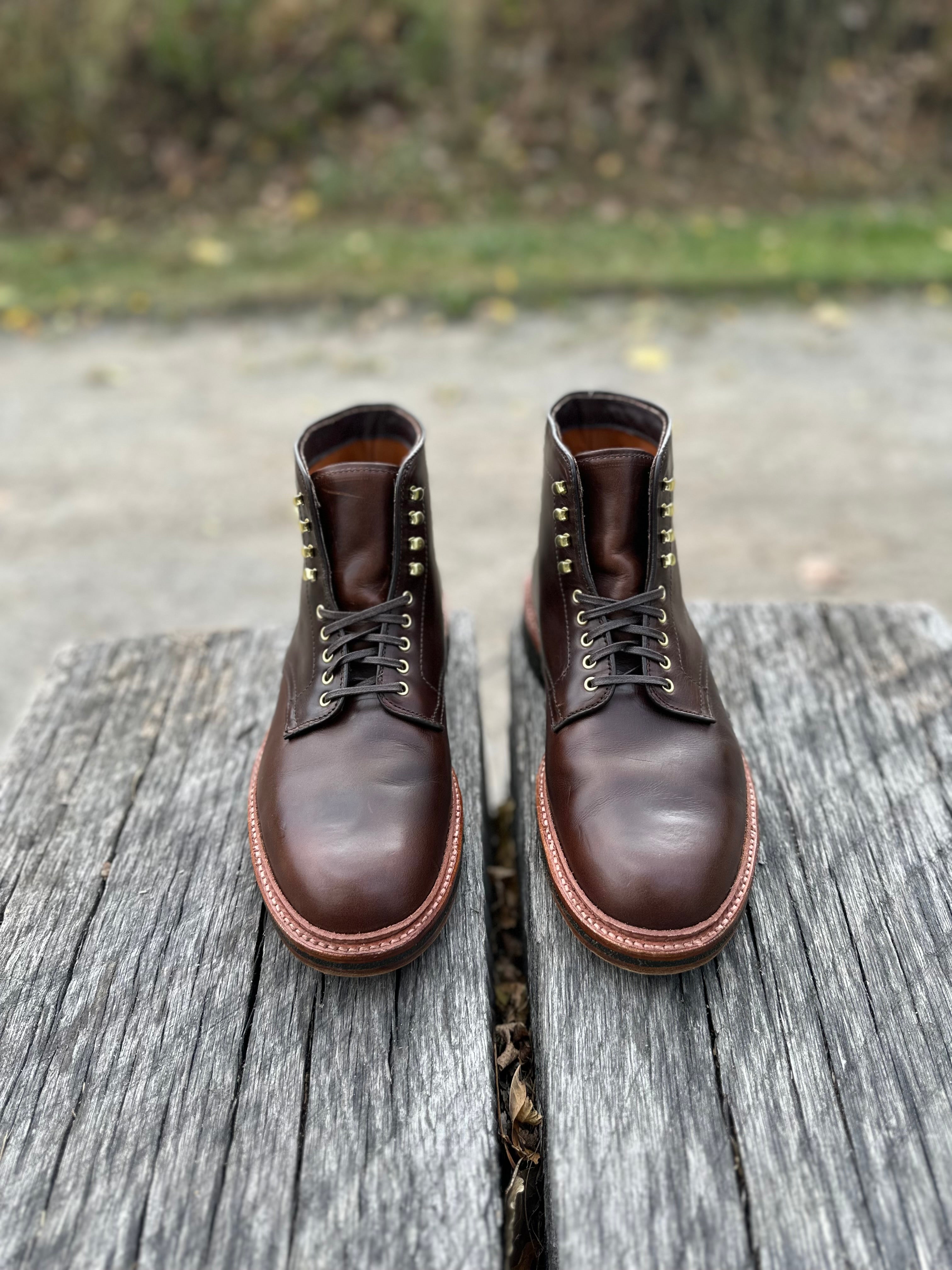 D1848H - Plain Toe Boot in Brown Chromexcel – ALDEN SHOES
