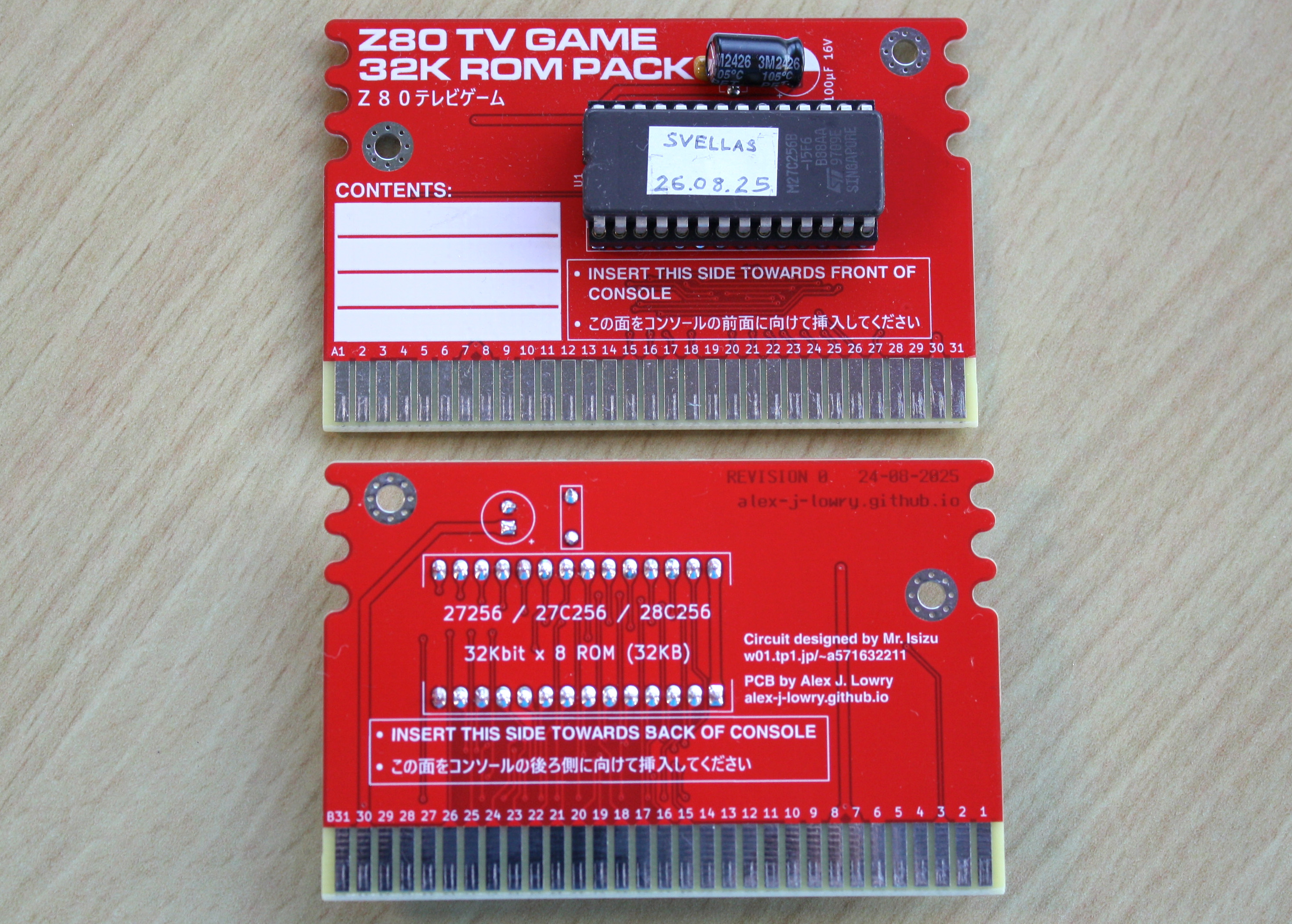 Z80 TV Game - Alex J. Lowry's Electronics Homepage