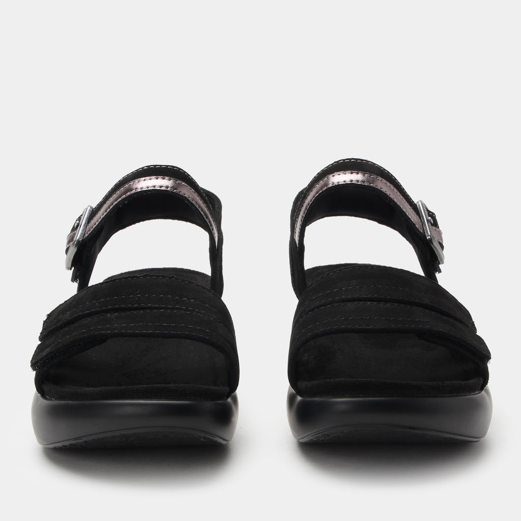 Blinda Black Sandal - Alegria Shoes