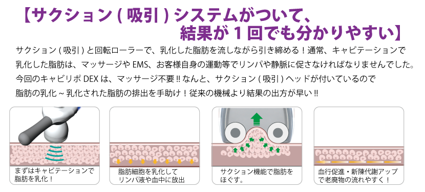 キャビリポDEX｜痩身・ボディケア｜業務用美容機器専門 アリオスショップ