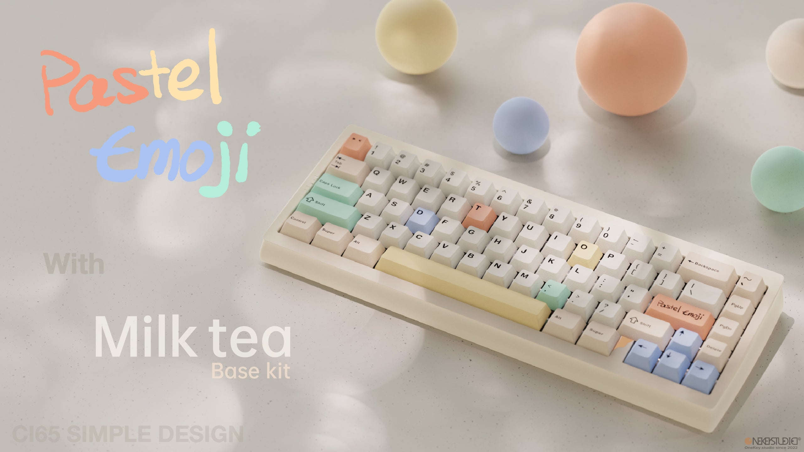 TUT Pastel Emoji バブルティーキーキャップセット TUT Bubble Tea