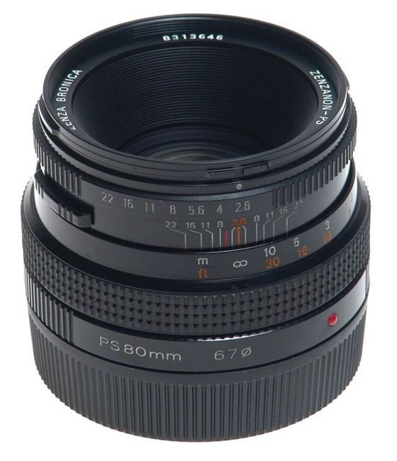 The Zenza Bronica Zenzanon-PS 80 mm f/ 2.8 Lens. Specs. MTF Charts