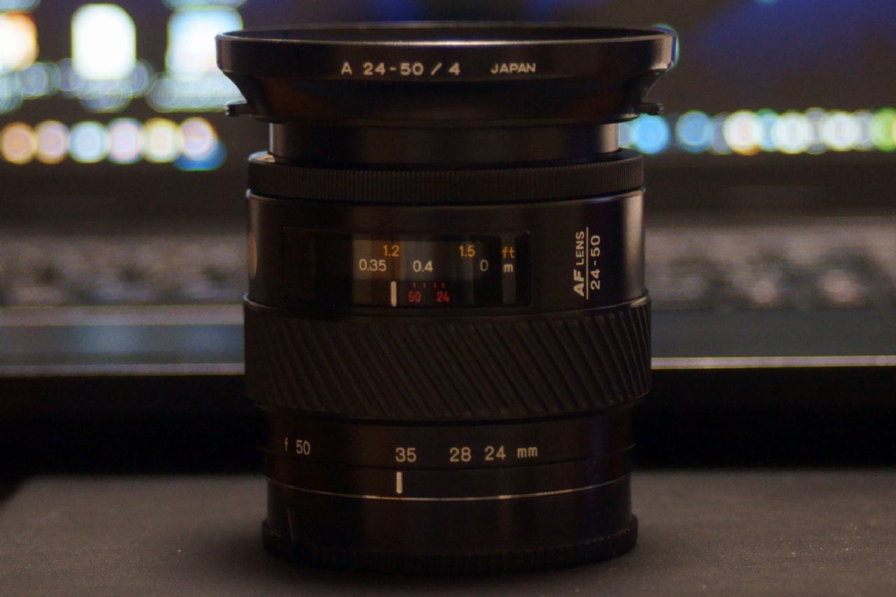 MINOLTA AF ZOOM 24-50mm F4 「小三元」と呼ばれるF4通しのレンズ