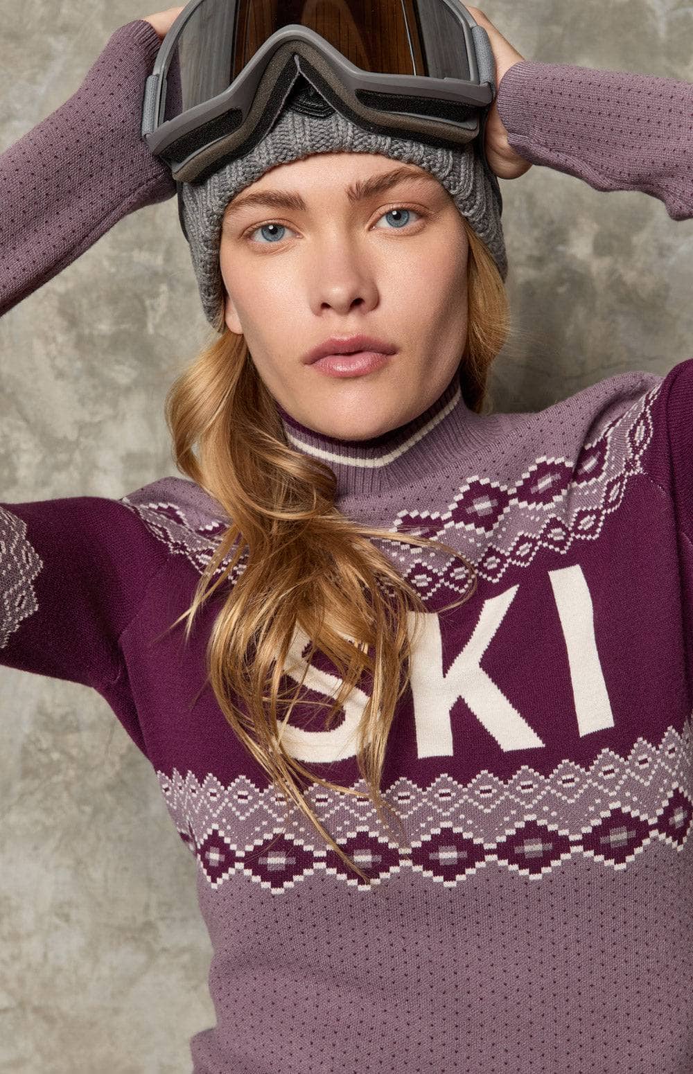 Goldie Mock Neck Sweater, Mauve | Alp N Rock | Women's Top