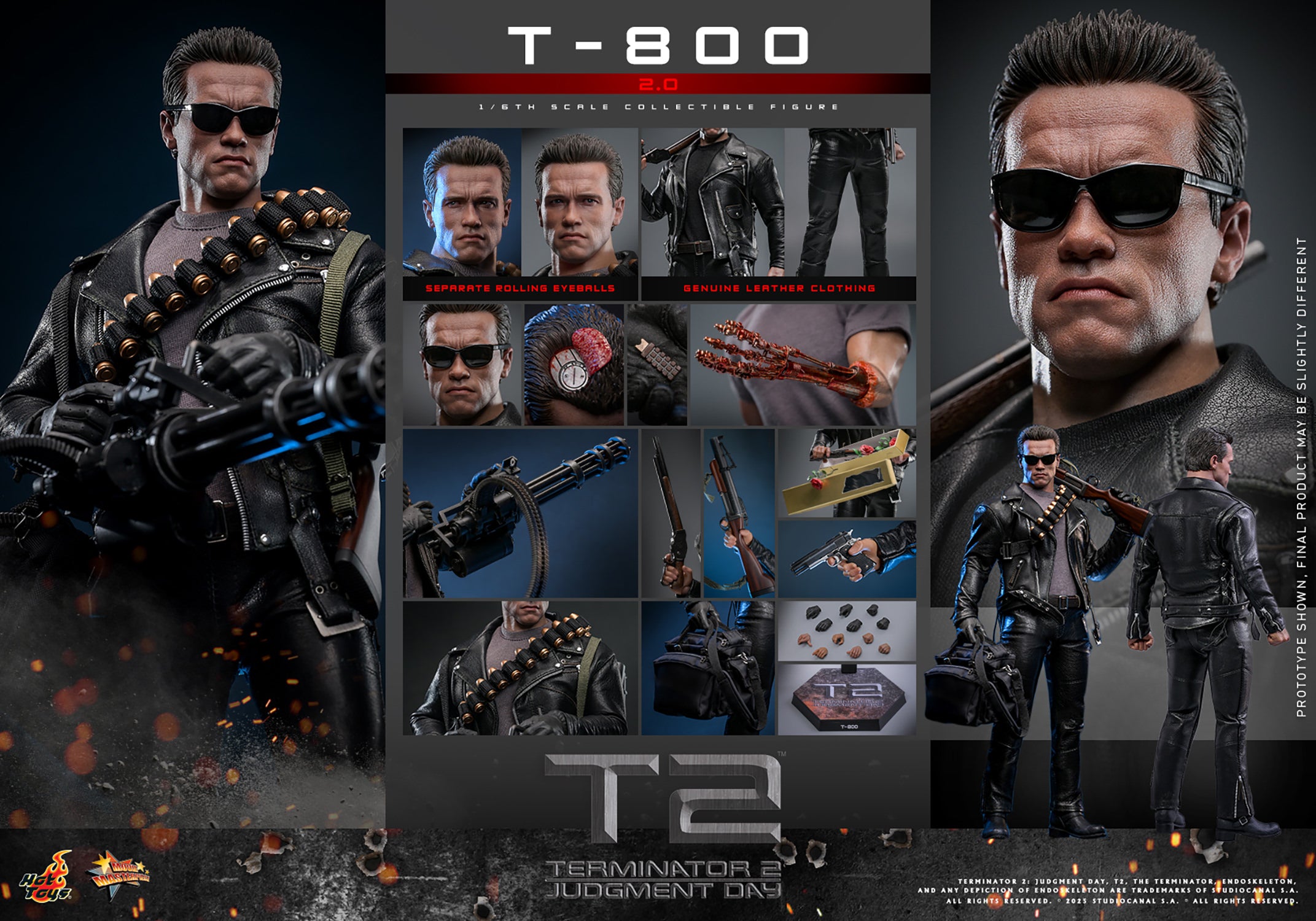Terminator 2 T-800 (2.0) Sixth Scale Figure – Alter Ego Comics