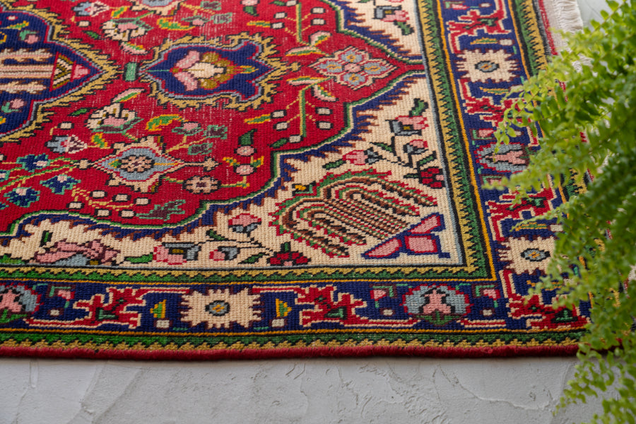 イラン産 1980年代 ヴィンテージラグ】ペルシャ絨毯-ヴィンテージラグ