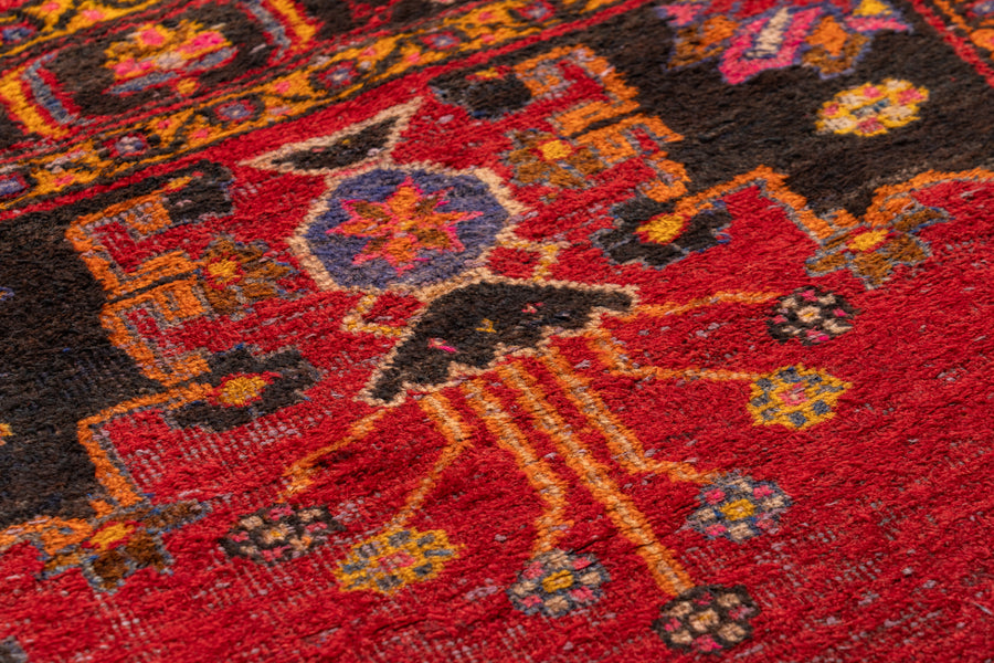 イラン産 1980年代 ヴィンテージラグ】ペルシャ絨毯 ヴィンテージラグ