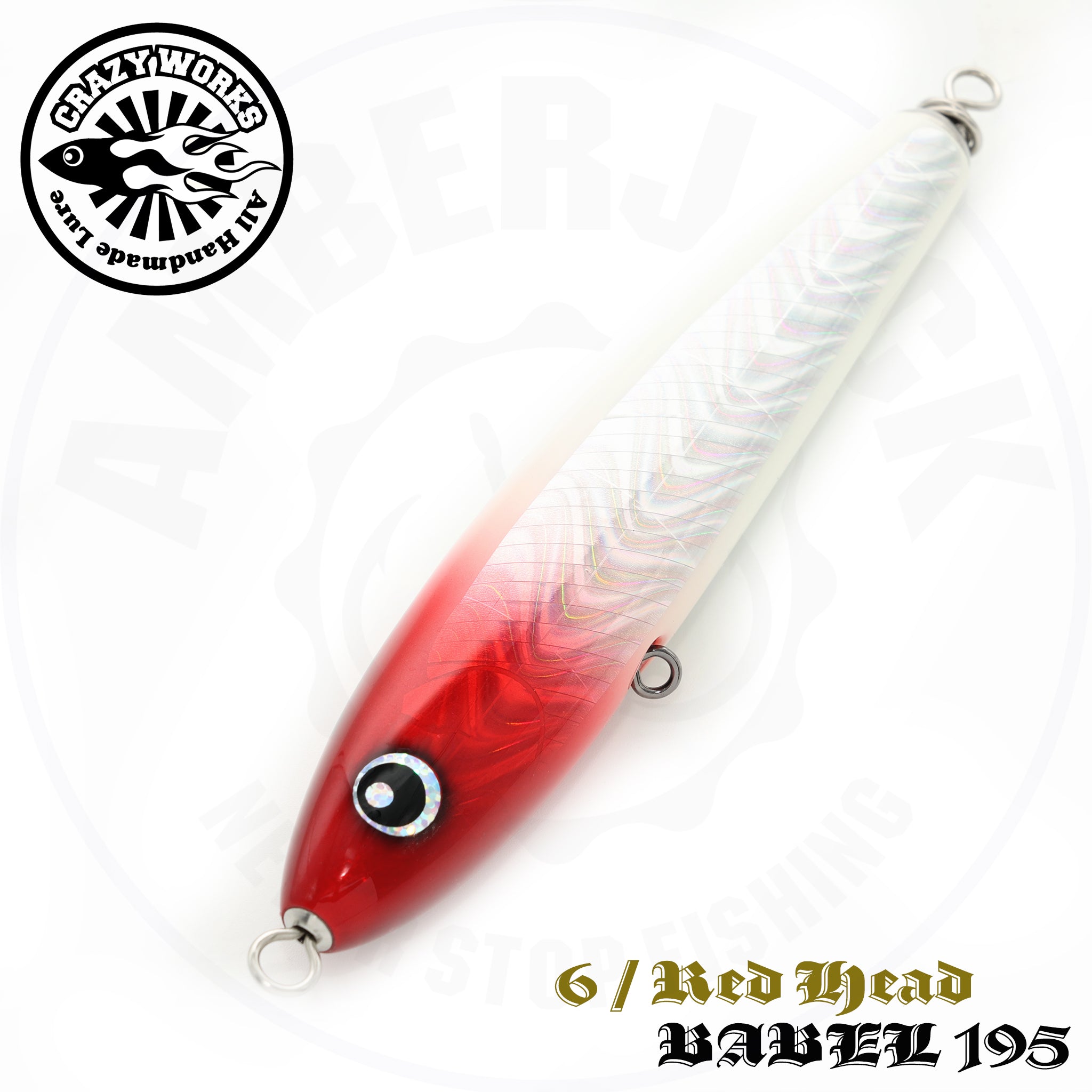 Crazy Works Babel 195 Wood Pencil Plug – AMBERJACK : Offshore