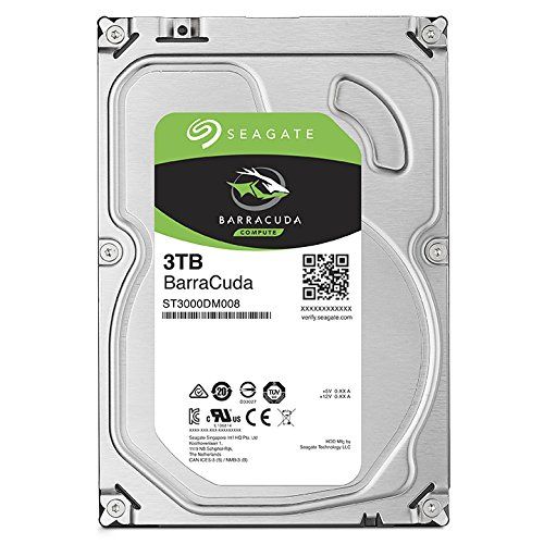 Seagate Barracuda 3TB Surveillance Hard Drive - SATA 6Gb/s 64MB
