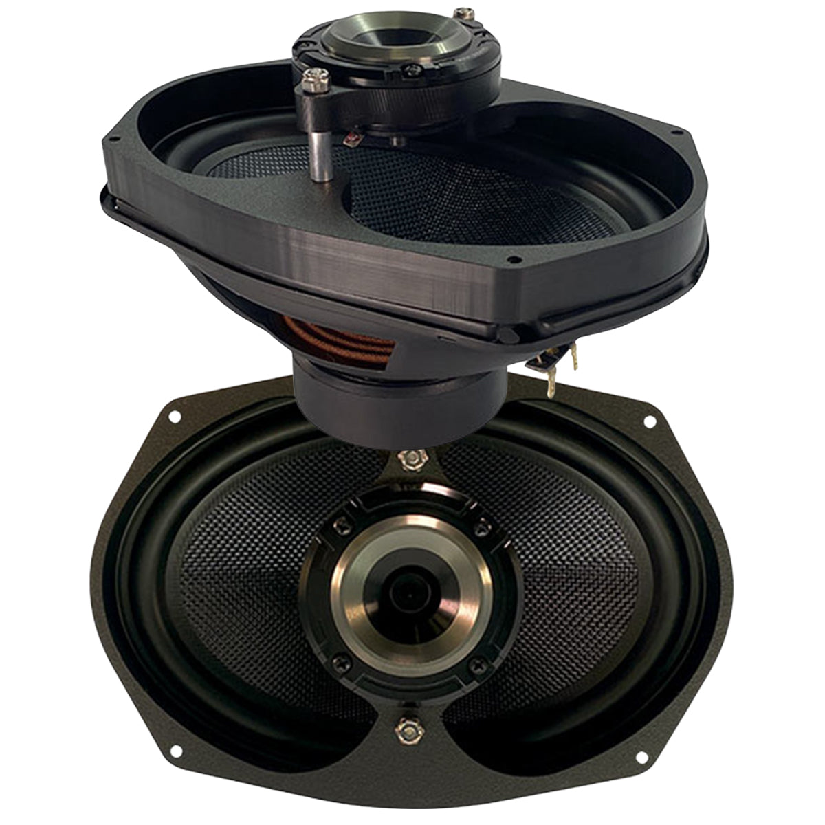 OverDrive Velocity Horn 6x9 Pro Audio Kit for Harley – American