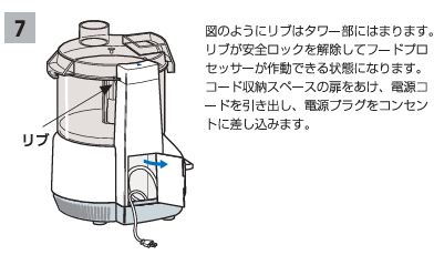 アムウェイ フードプロセッサー】スイッチを押しても作動しないのです